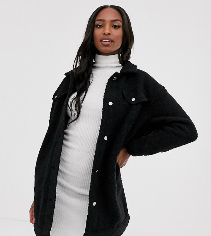 Brave Soul Tall Hitomi Long Borg Western Jacket-black