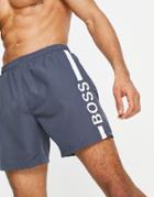 Boss Dolphin Swim Shorts In Navy