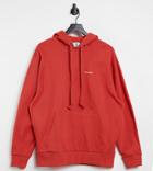 Collusion Unisex Hoodie In Bright Red