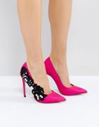 Kg By Kurt Geiger Bounty Embellished Pearl Pink Pumps - Pink