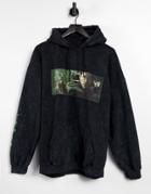 Vintage Supply The Matrix Print Hoodie In Black