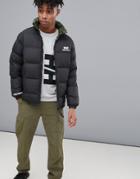 Helly Hansen Reversible Down Jacket In Black/camo - Black