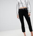 River Island Cropped Flare Jeans - Black