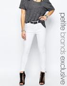 Noisy May Petite Paris White Jegging - White