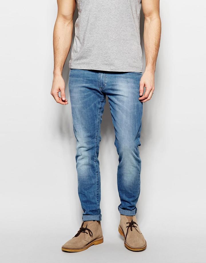 Wrangler Bryson Skinny Jeans In Waterfall - Waterfall
