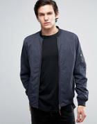 Jack & Jones Vintage Bomber Jacket With Ma-1 Pocket - Navy