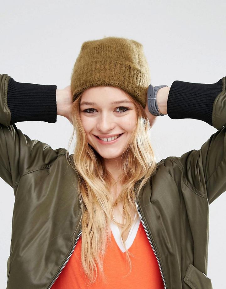 Asos Fluffy Supersoft Beanie - Green