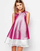 Reclaimed Vintage X Liquid Lunch A Line Dress - Pink