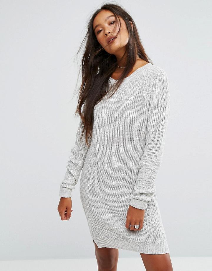 Noisy May Knitted Dress - Cream