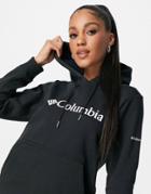 Columbia Logo Hoodie In Black