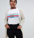 Boohoo Plus Longline Cardigan In Cream - Cream