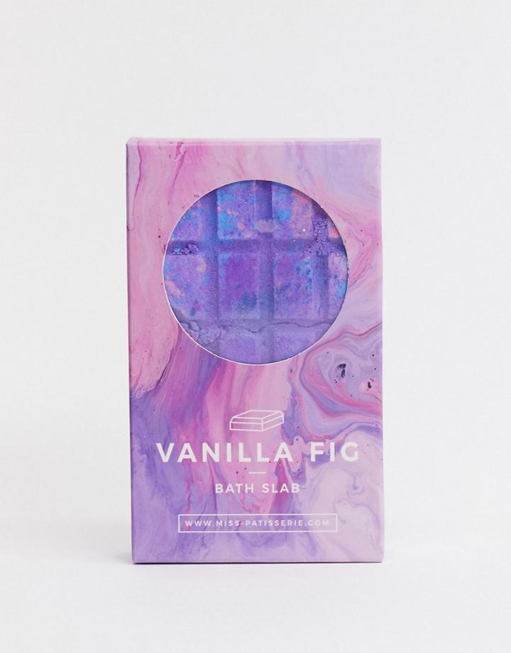 Miss Patisserie Vanilla Fig Bath Slab-no Color