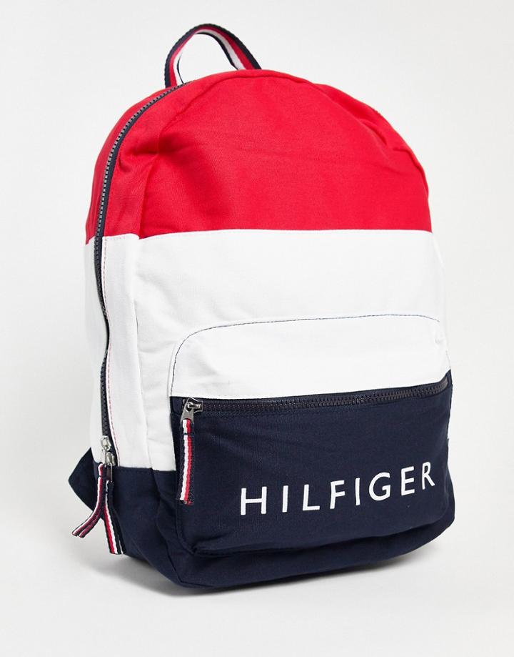 Tommy Hilfiger Patriot Color Block Backpack-navy