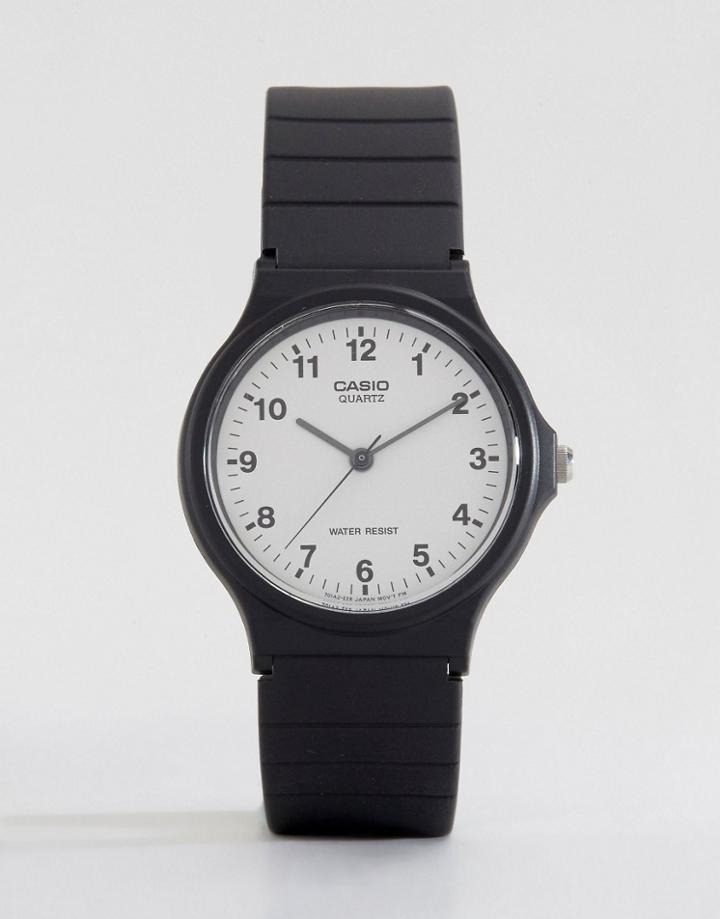 Casio Mq-24-7bll Analogue Resin Strap Watch-black