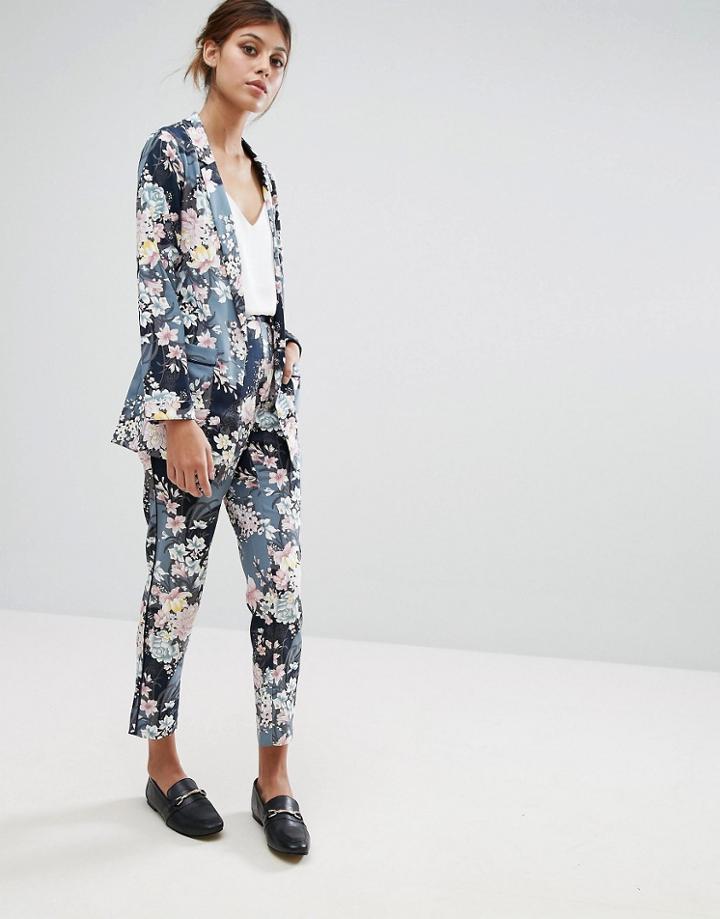 Oasis Lotus Print Soft Pant - Multi