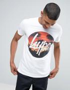 Hype T-shirt With Sunset Circle Logo - White