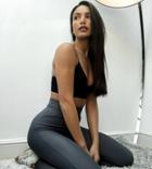 Asos Design Tall Deep Waistband Legging In Matte Disco In Blue Gray