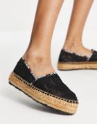 Love Moschino Lace Espadrilles In Black