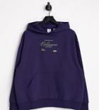 Collusion Branded Oversized Hoodie In Navy