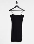 Na-kd Spaghetti Strap Mini Dress In Black