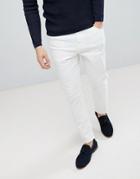Asos Design Tapered Jeans In White - White
