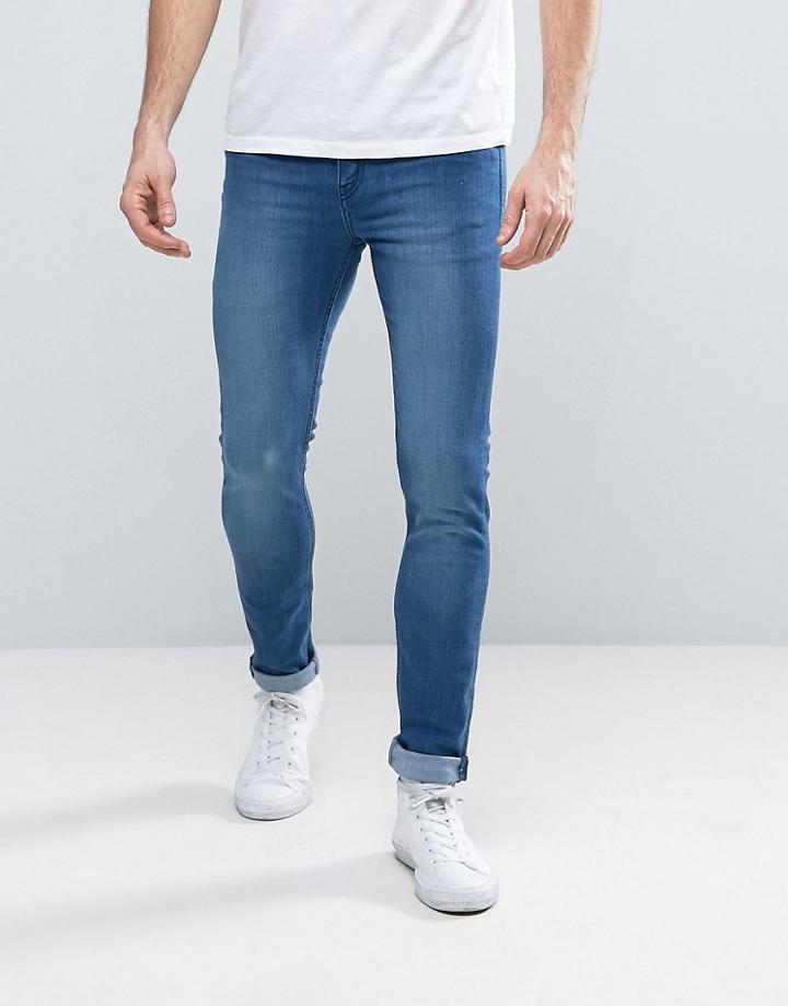Cheap Monday Tight Jean Fresh Blue Wash - Blue
