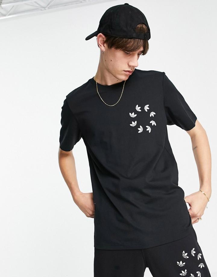 Adidas Originals Adicolor Bold Logo T-shirt In Black