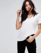 Vero Moda V Neck T-shirt - White