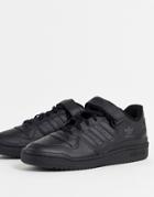 Adidas Originals Forum Low Sneakers In Triple Black