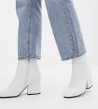 Asos Design Wide Fit Eve Ankle Boots - White