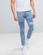 Brooklyn Supply Co Patchwork Jeans - Blue