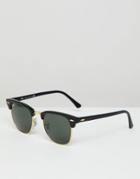 Ray-ban Clubmaster Sunglasses 0rb3016 - Black