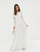 Asos Edition Nouveau Embroidered Wedding Dress - Green