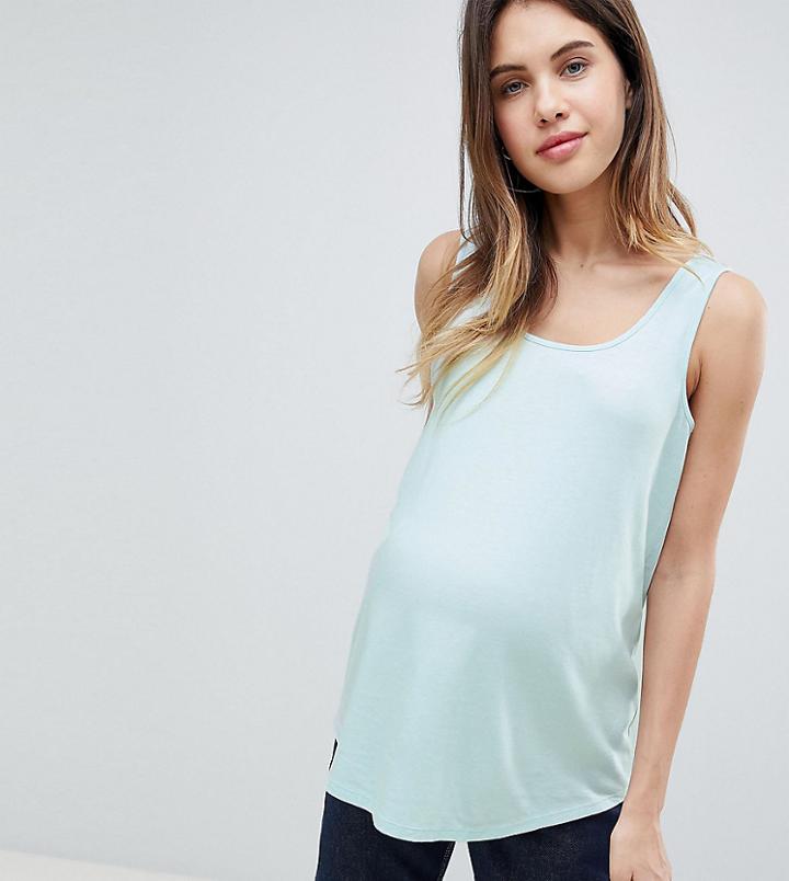 Asos Design Maternity Ultimate Tank - Blue