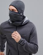 Asos 4505 Cold Weather Hood In Gray - Gray