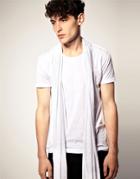 Unconditional Inserted Scarf T-shirt - White
