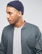 Systvm Mini Fisherman Beanie Hat - Navy