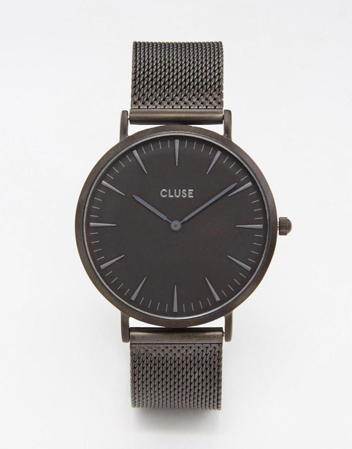 Cluse La Boheme Black Mesh Watch Cl18111 - Black