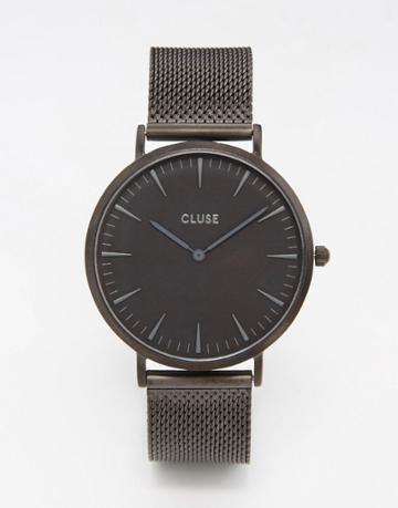 Cluse La Boheme Black Mesh Watch Cl18111 - Black