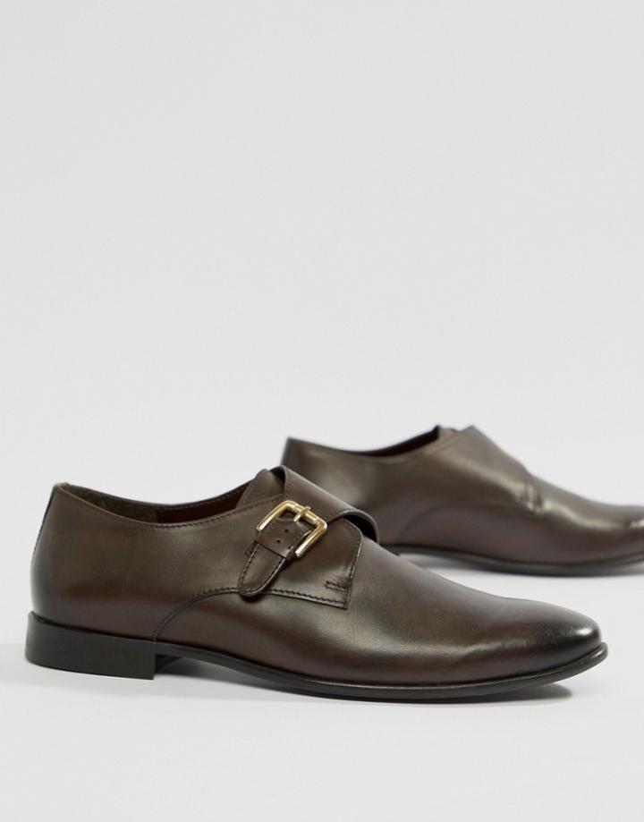 Kg By Kurt Geiger Single Monk Shoes In Brown