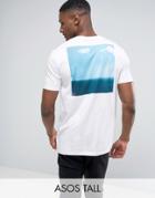 Asos Tall Relaxed T-shirt With Photographic Back Print - White