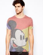 Asos T-shirt With Mickey Mouse Print - Gray