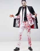 Opposuits Blood Suit + Tie - White