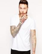 Asos T-shirt With Scoop Neck - White
