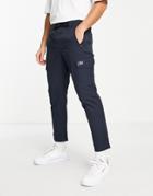 Selected Homme Cargo Pants With Buckle In Navy