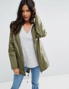 Asos Pac A Trench - Green