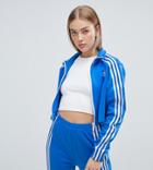 Adidas Originals Three Stripe Track Jacket In Blue - Blue