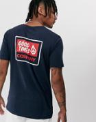 Volcom Good Times Back Print T-shirt - Navy