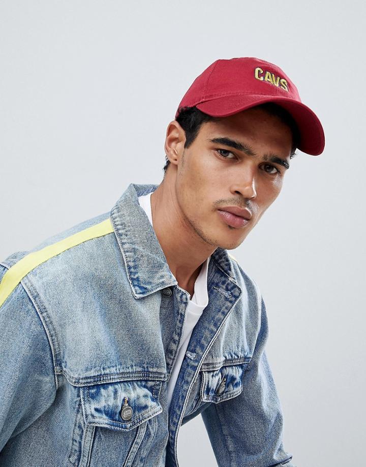New Era 9forty Cleveland Cavaliers Adjustable Baseball Cap - Red
