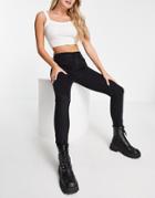Calvin Klein Jeans Mid Rise Skinny Jeans In Black